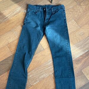 Signature by Levi Strauss Men's Straight Jeans in Dark Blue